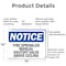 Signmission Fire Sprinkler Manual Shutoff Valve Above Ceiling OSHA Notice Sign, Aluminum, 14in W x 10in L, 2PK OS-2PACK-NS-A-1014-L-12674 - alternate 2